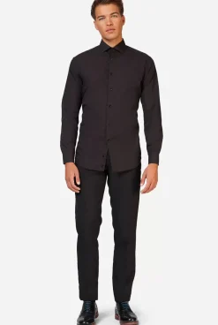 OppoSuits Black Knight^Men Solid Colored Shirts