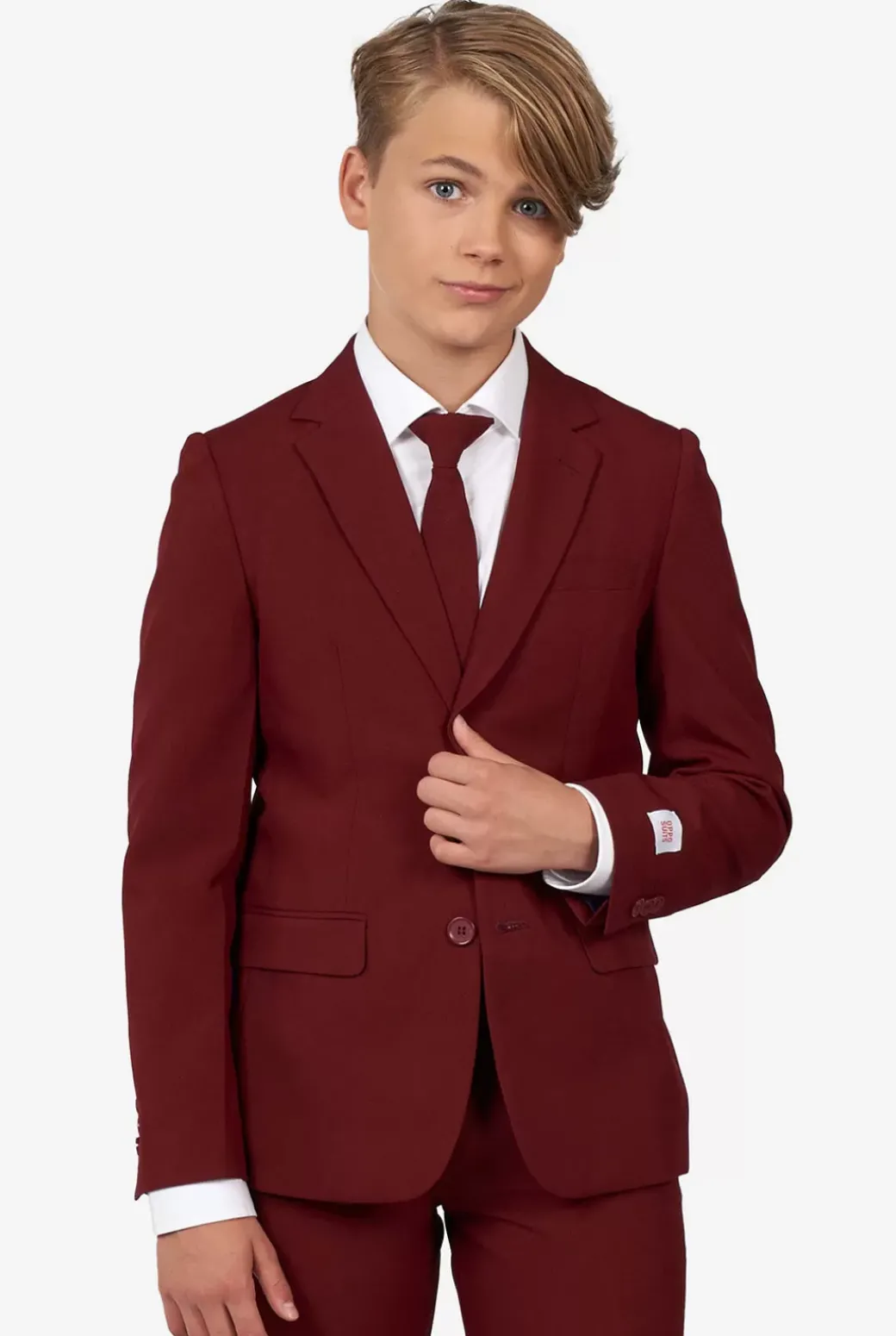 OppoSuits Blazing Burgundy^Teen Boys Prom Suits