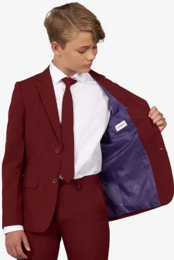 OppoSuits Blazing Burgundy^Teen Boys Prom Suits