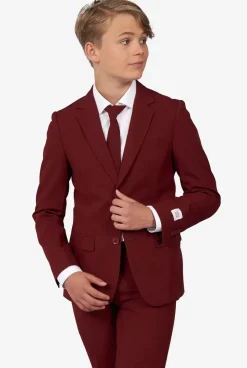 OppoSuits Blazing Burgundy^Teen Boys Prom Suits
