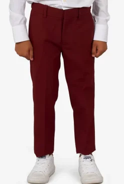 OppoSuits Blazing Burgundy^Boys Solid Colored Suits