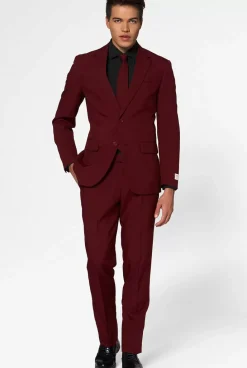 OppoSuits Blazing Burgundy^Men Prom Suits