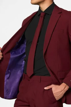 OppoSuits Blazing Burgundy^Men Prom Suits
