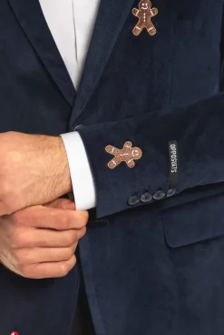 OppoSuits Christmas - X-Mas Icons - Navy^Men Christmas Blazers