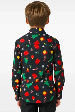 OppoSuits Christmas Icons Black^Boys Christmas Shirts