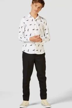 OppoSuits Christmas Penguins^Teen Boys Christmas Shirts