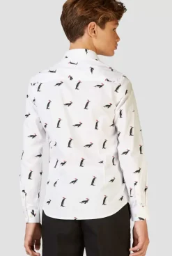 OppoSuits Christmas Penguins^Teen Boys Christmas Shirts