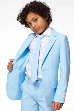 OppoSuits Cool Blue^Boys Solid Colored Suits