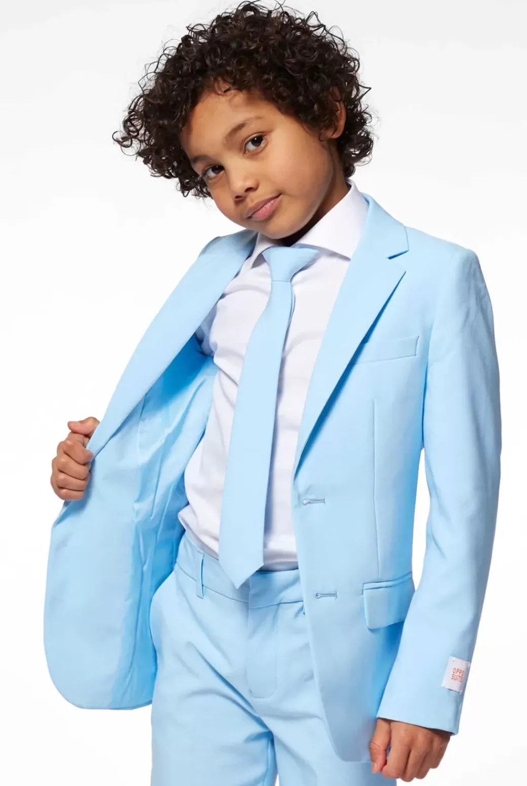 OppoSuits Cool Blue^Boys Solid Colored Suits