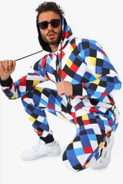 OppoSuits Crisscrosser^Men Solid Colored Onesies