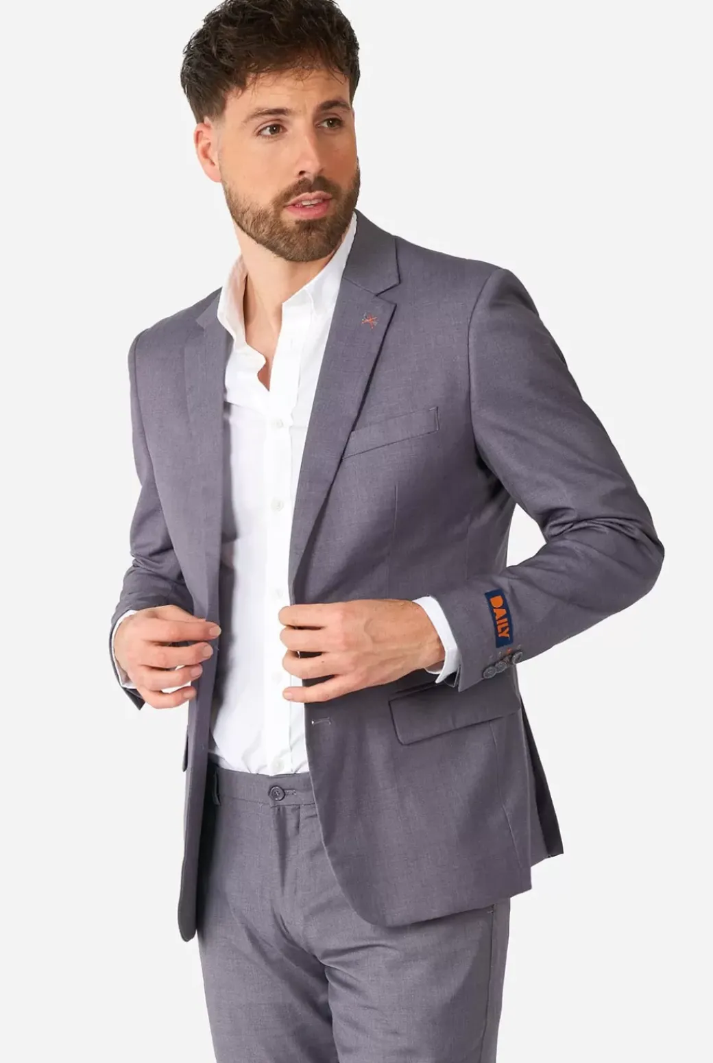 OppoSuits Daily Dark Grey^Men Prom Suits