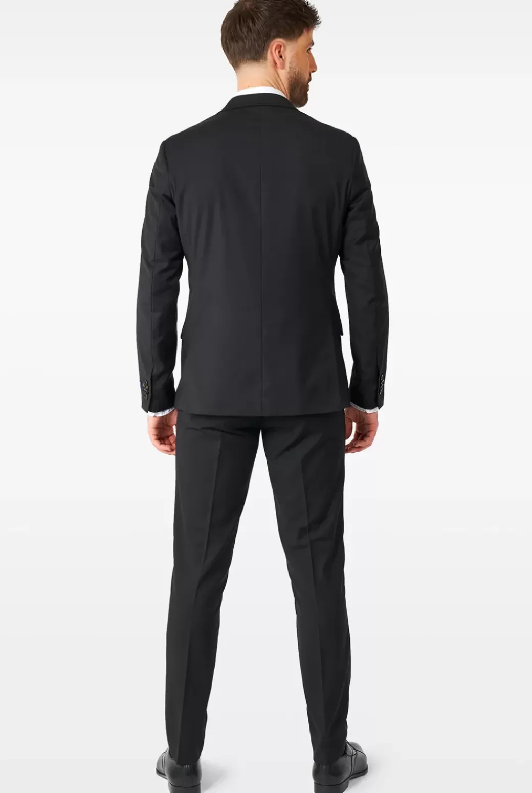 OppoSuits Daily Deep Black^Men Prom Suits