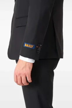 OppoSuits Daily Deep Black^Men Prom Suits