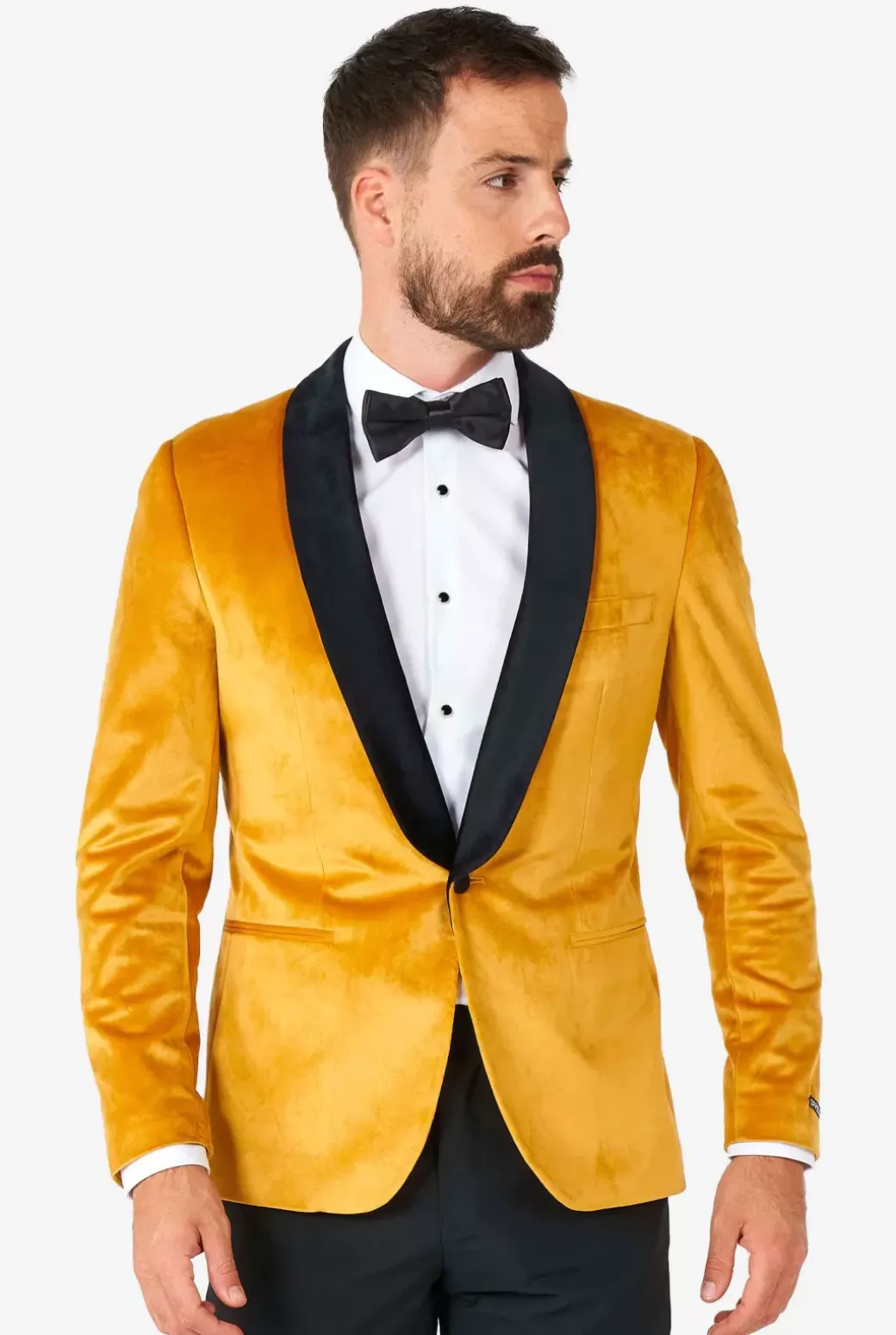 OppoSuits Dinner Jacket - Gold^Men Christmas Blazers