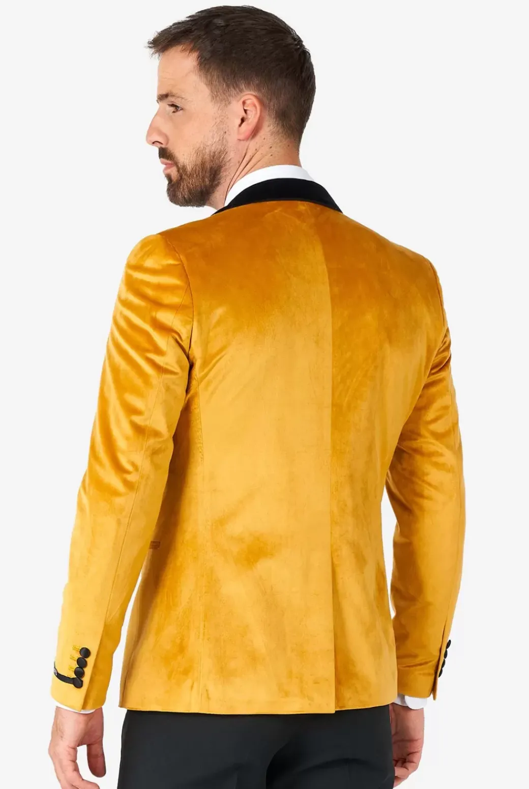 OppoSuits Dinner Jacket - Gold^Men Christmas Blazers
