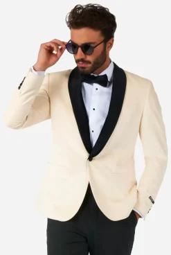 OppoSuits Dinner Jacket - Ivory Champagne^Men Christmas Blazers