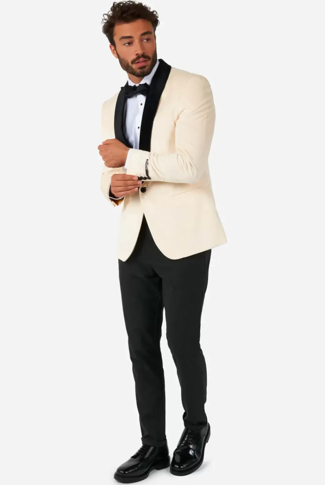 OppoSuits Dinner Jacket - Ivory Champagne^Men Christmas Blazers