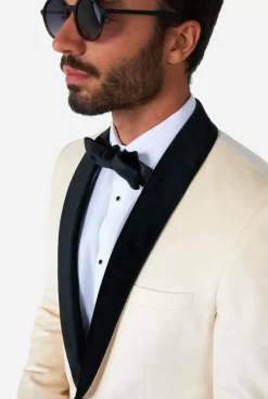 OppoSuits Dinner Jacket - Ivory Champagne^Men Christmas Blazers