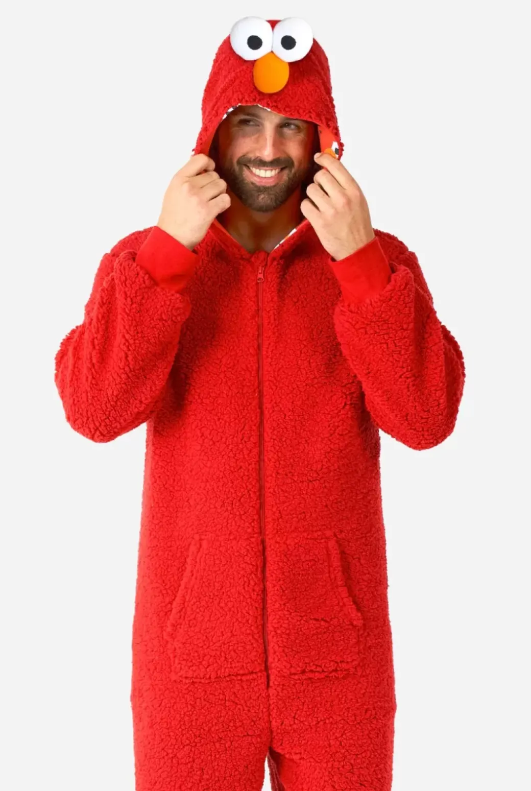 OppoSuits Elmo Onesie^Men Solid Colored Onesies