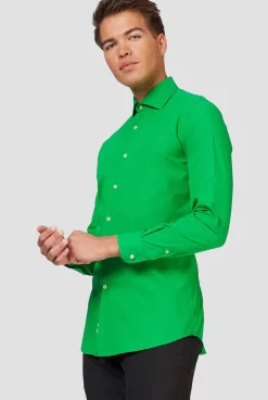 OppoSuits Evergreen^Men Solid Colored Shirts
