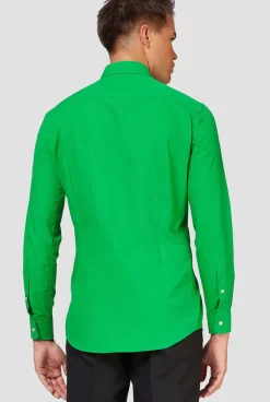 OppoSuits Evergreen^Men Solid Colored Shirts