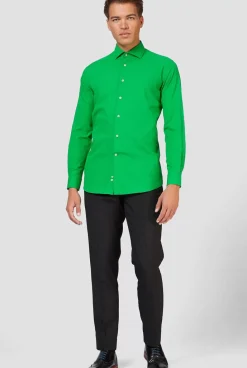 OppoSuits Evergreen^Men Solid Colored Shirts