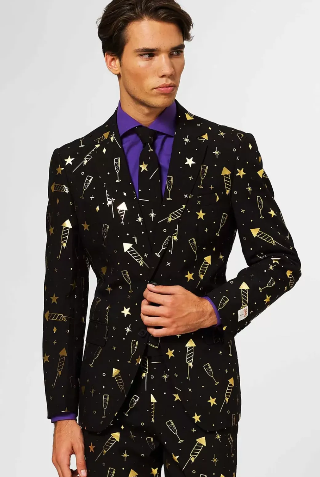OppoSuits Fancy Fireworks^Men Christmas Suits