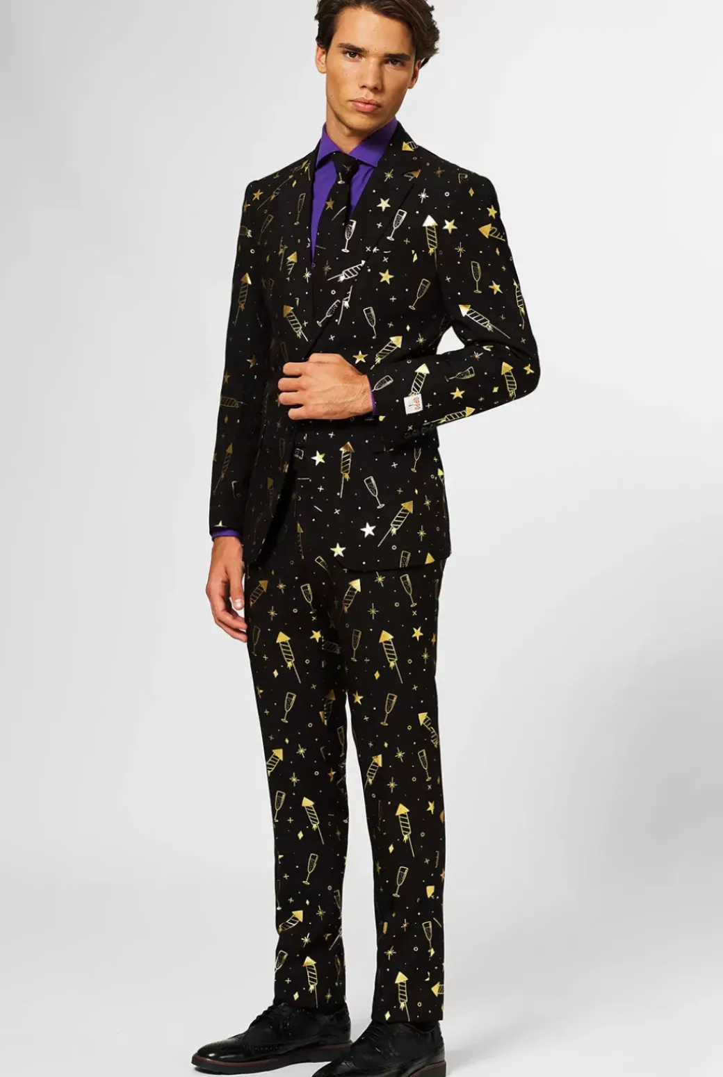 OppoSuits Fancy Fireworks^Men Christmas Suits