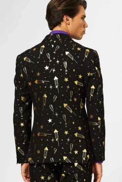 OppoSuits Fancy Fireworks^Men Christmas Suits