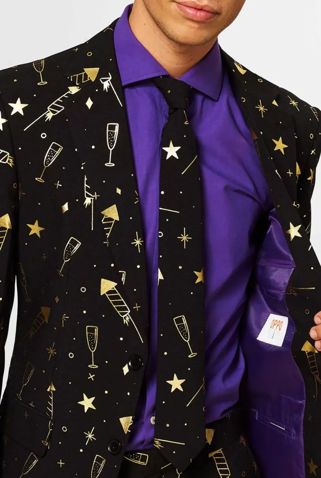 OppoSuits Fancy Fireworks^Men Christmas Suits