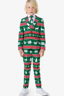 OppoSuits Festive Green^Boys Christmas Suits