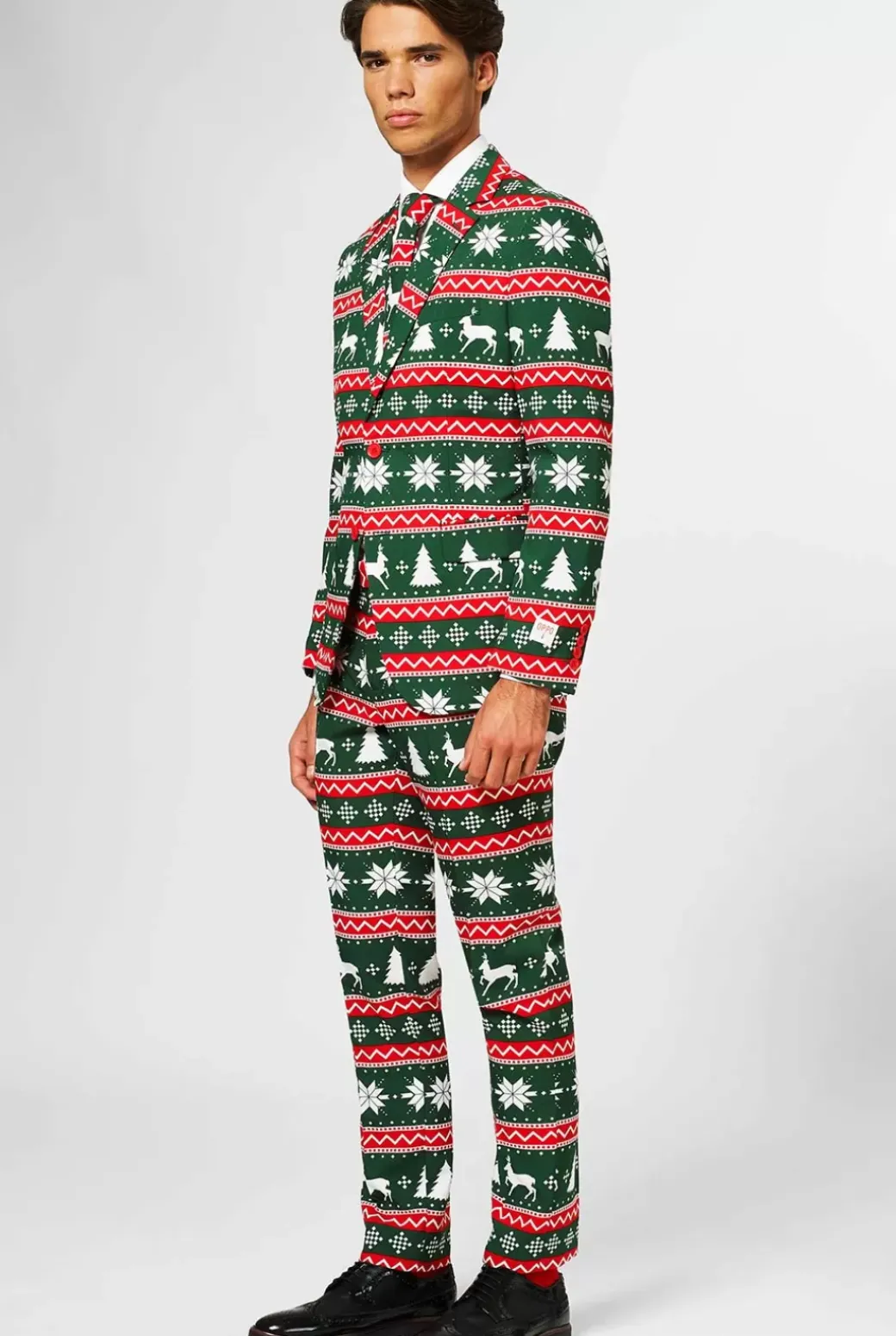 OppoSuits Festive Green^Men Christmas Suits
