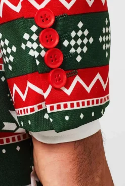 OppoSuits Festive Green^Men Christmas Suits
