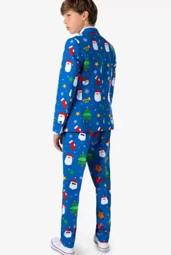 OppoSuits Festivity Blue^Teen Boys Christmas Suits