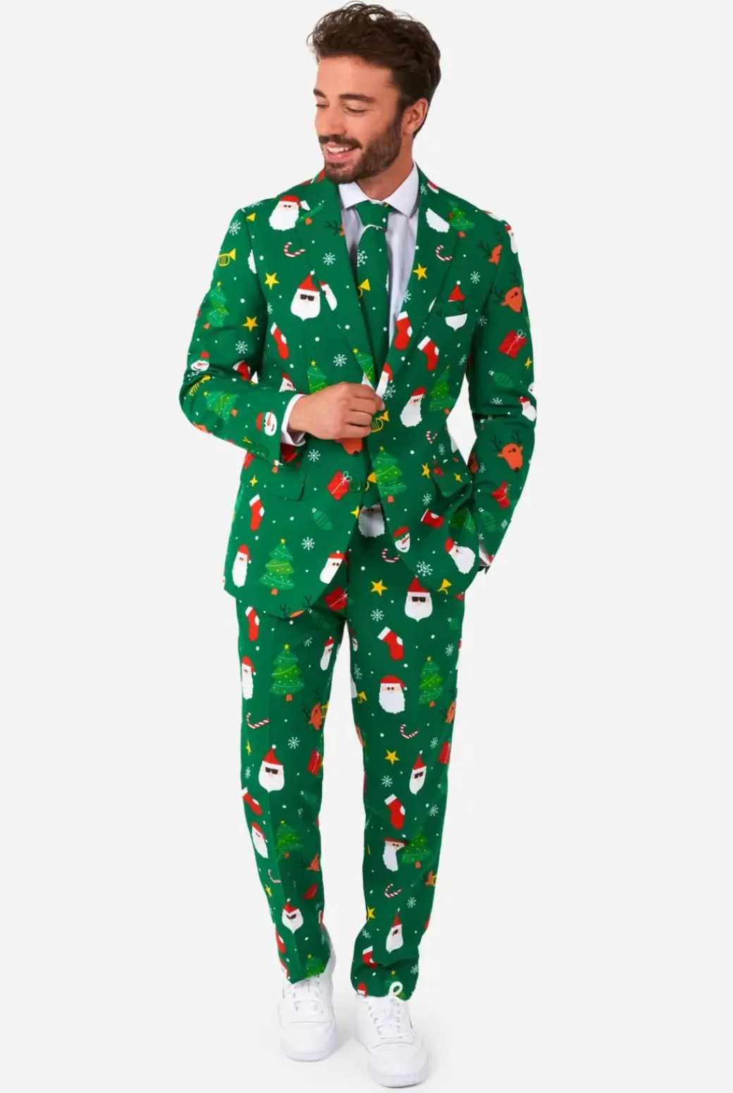OppoSuits Festivity Green^Men Christmas Suits