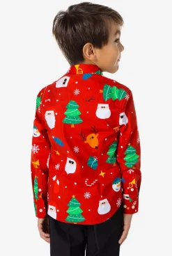 OppoSuits Festivity Red^Boys Christmas Shirts
