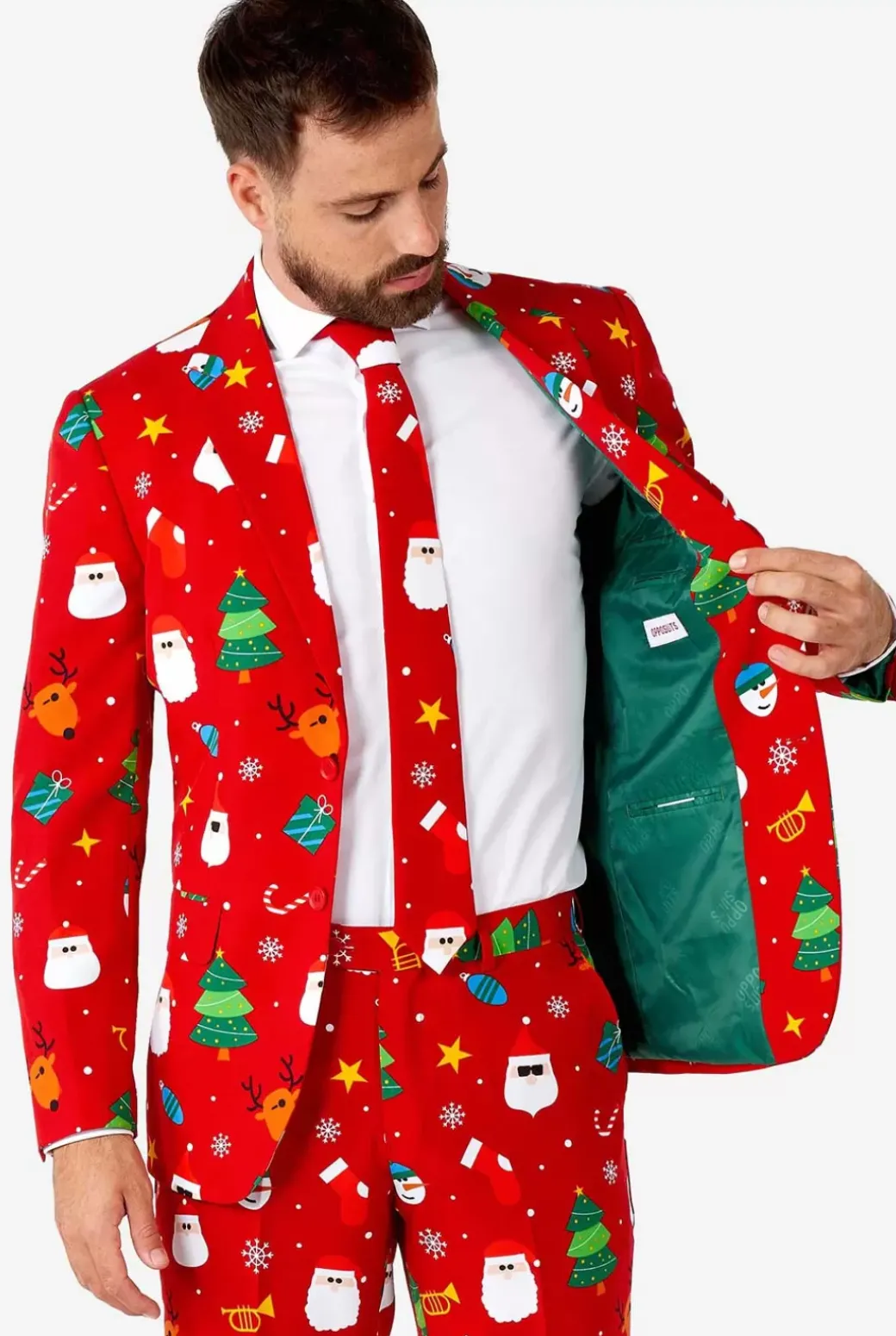 OppoSuits Festivity Red^Men Christmas Suits