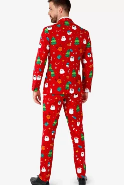 OppoSuits Festivity Red^Men Christmas Suits