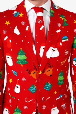 OppoSuits Festivity Red^Men Christmas Suits