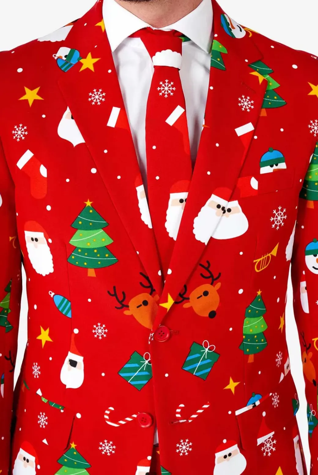 OppoSuits Festivity Red^Men Christmas Suits