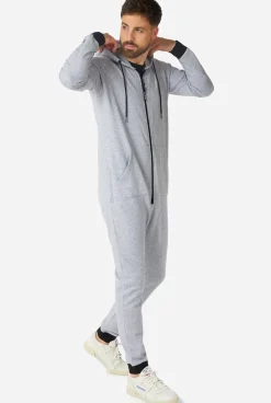 OppoSuits Gentle Grey^Men Solid Colored Onesies