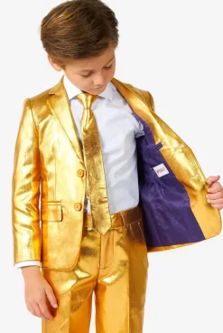 OppoSuits Groovy Gold^Boys Solid Colored Suits