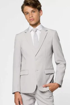 OppoSuits Groovy Grey^Teen Boys Prom Suits
