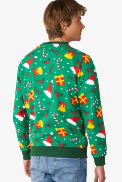 OppoSuits Holiday Greenish^Men Christmas Sweaters