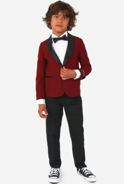 OppoSuits Hot Burgundy^Boys Tuxedos