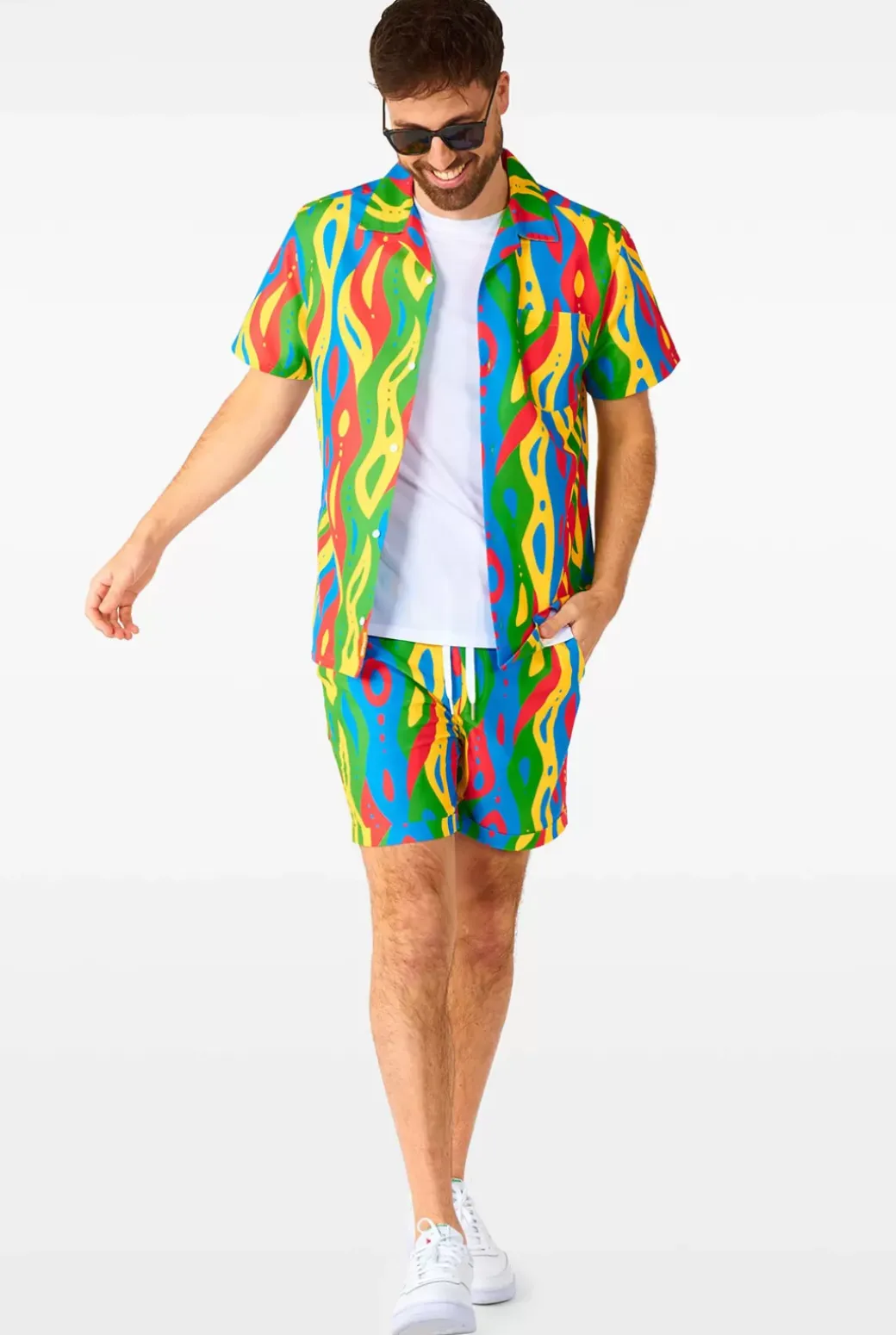 OppoSuits Loopy Lines^Men Printed Summer Sets