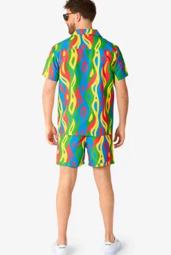 OppoSuits Loopy Lines^Men Printed Summer Sets