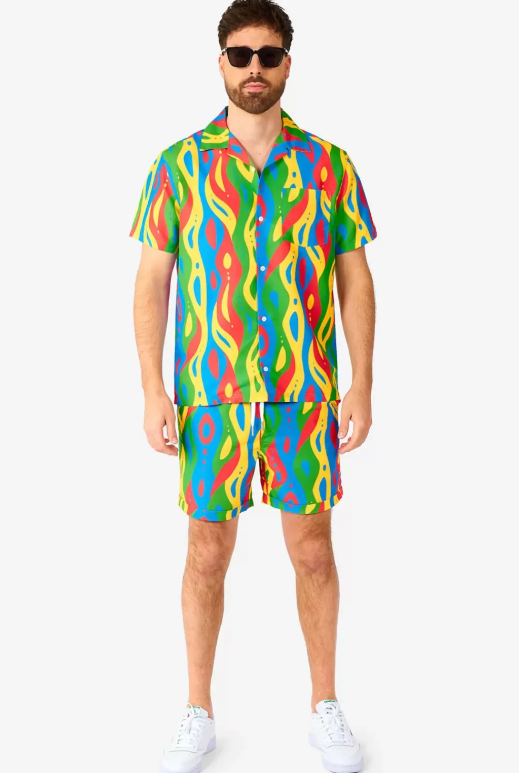 OppoSuits Loopy Lines^Men Printed Summer Sets