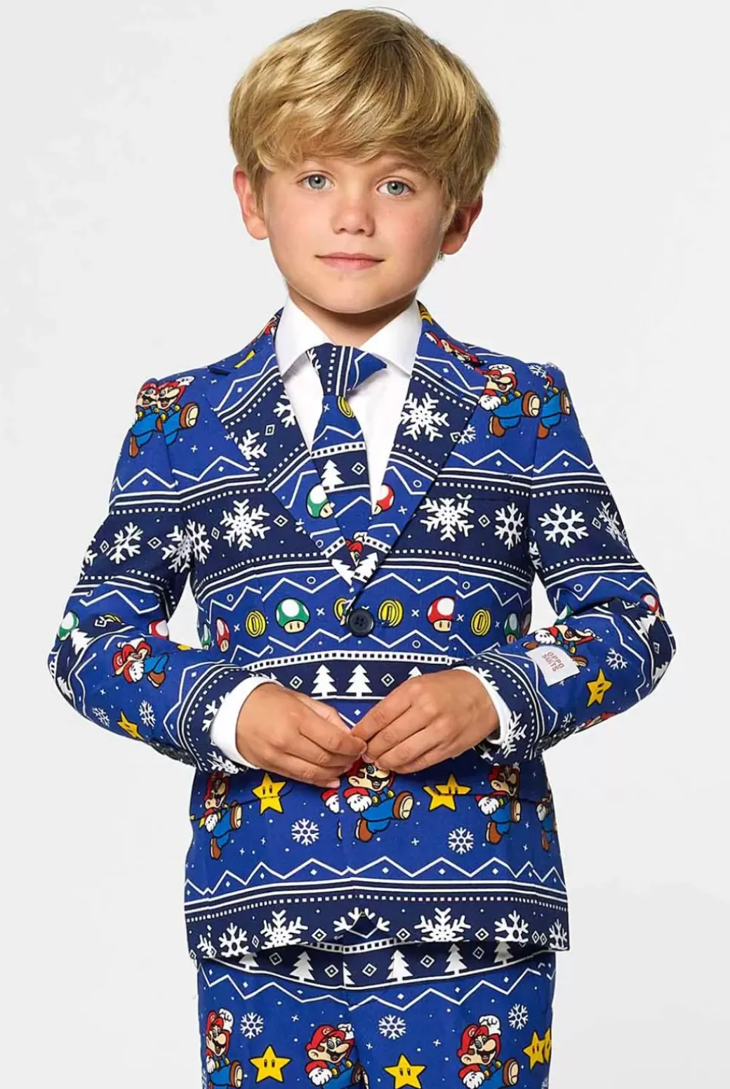 OppoSuits Merry Mario™^Boys Christmas Suits