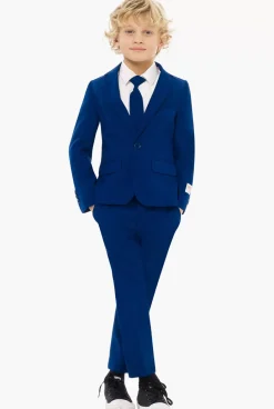 OppoSuits Navy Royale^Boys Solid Colored Suits